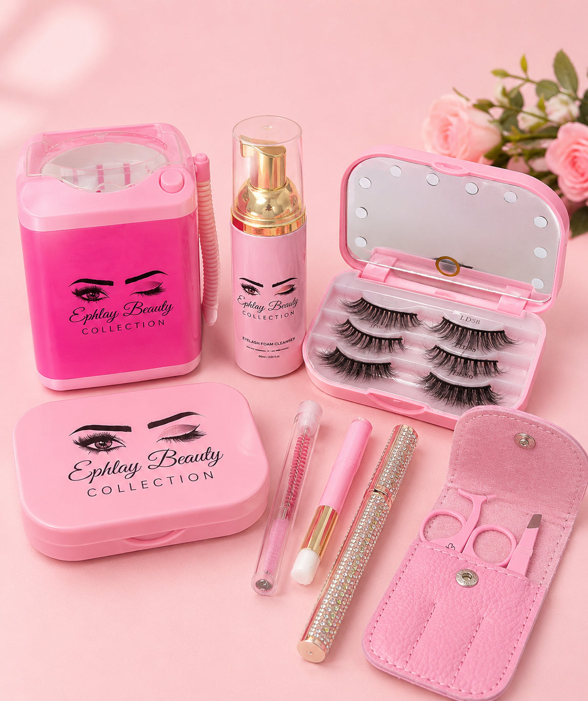 Ephlay Beauty Lash Care Kit – Complete Eyelash Cleaning & Beauty Essentials Set image 0
