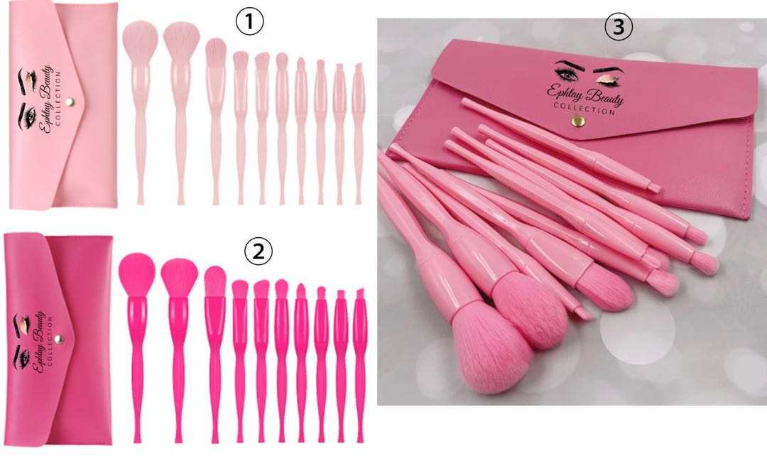 10 pcs makeup brushes tool cosmetics set