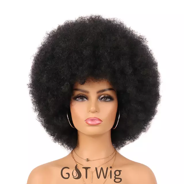 Afro wig women Black