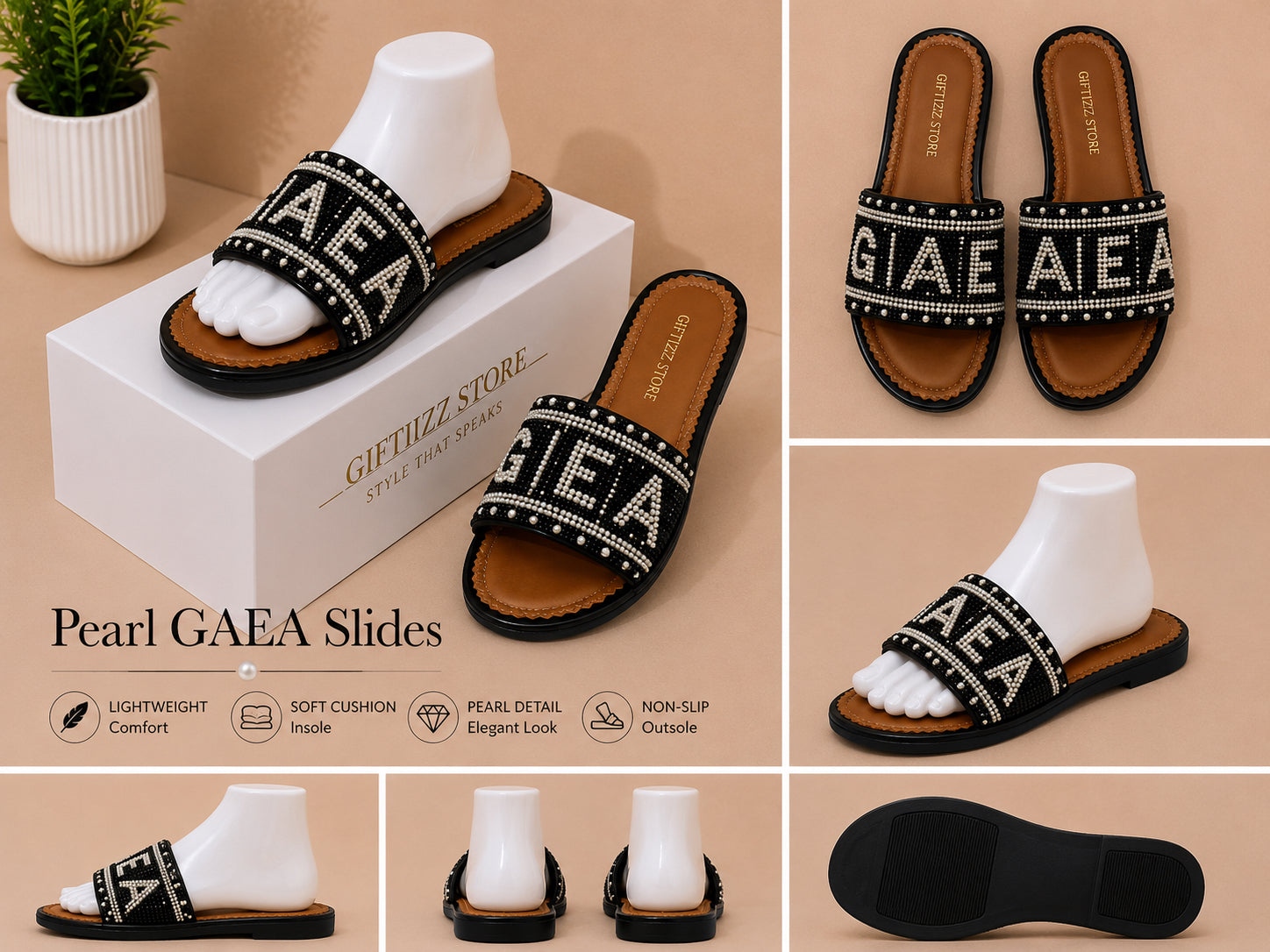 Pearl Luxe Slides image 2