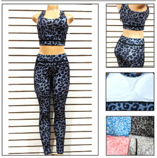 Activewear Manufacturers Gym Workout Fitness Set High Waist Yoga Legging Bra Set image 0