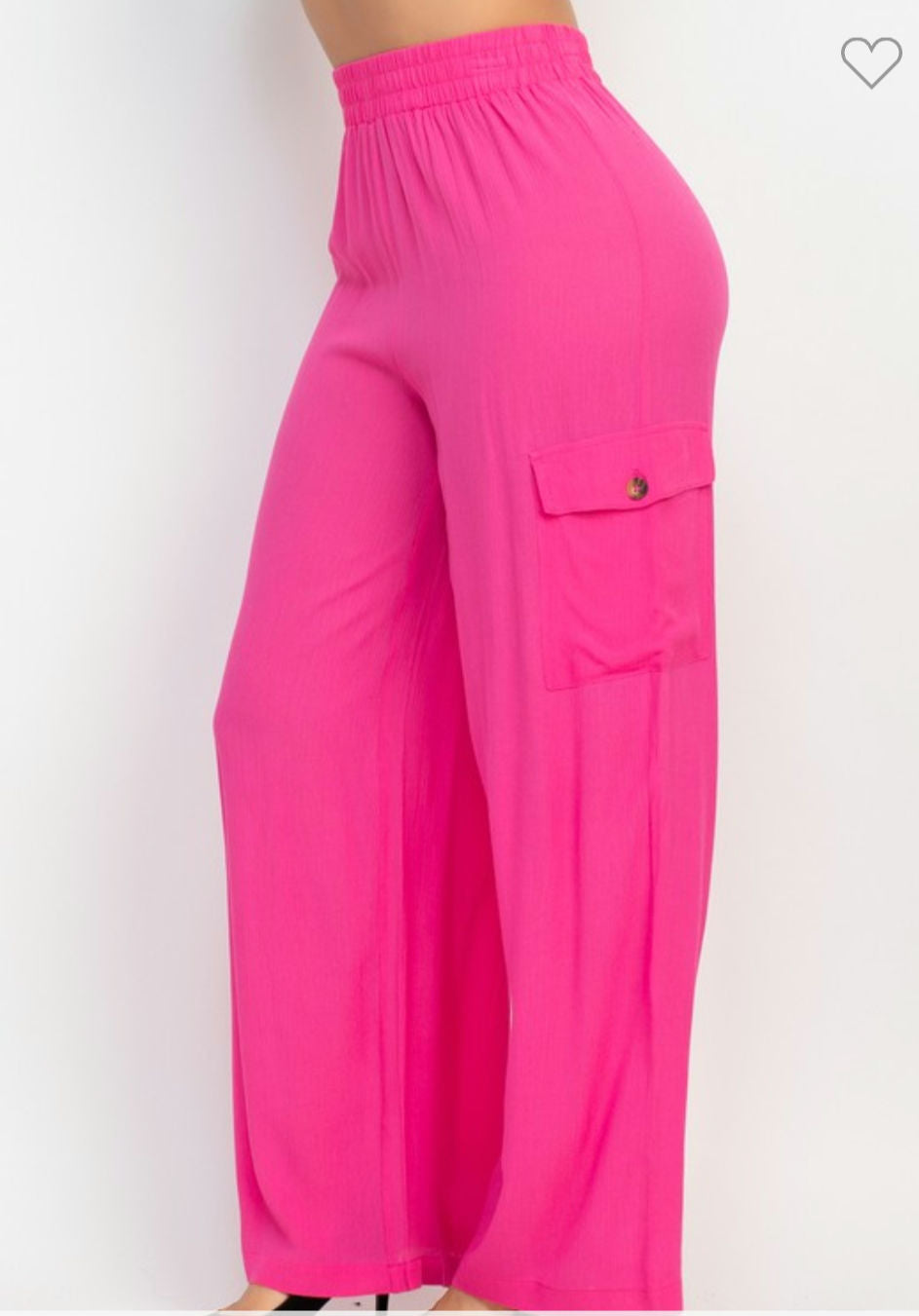 High-rise Elastic cargo pants  image 6