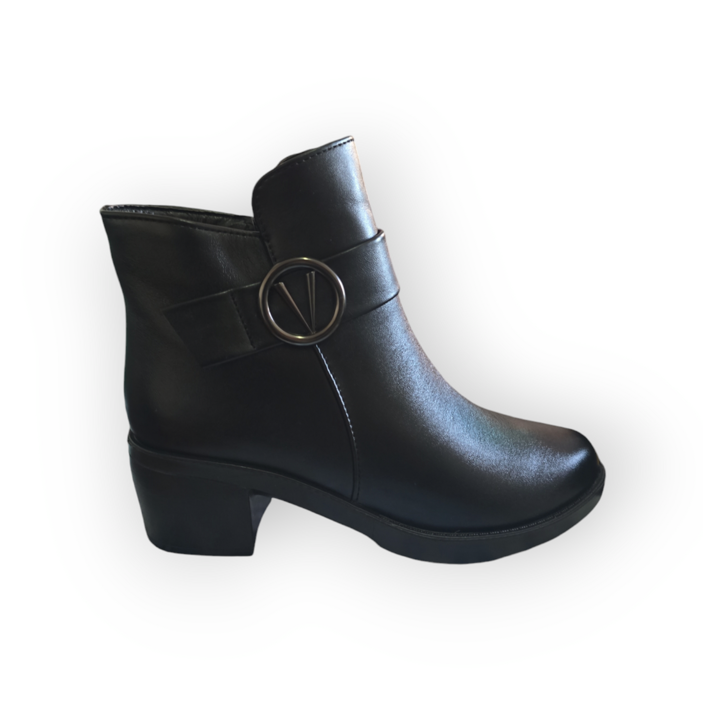 Women Color lined boots for winter zipper image 1