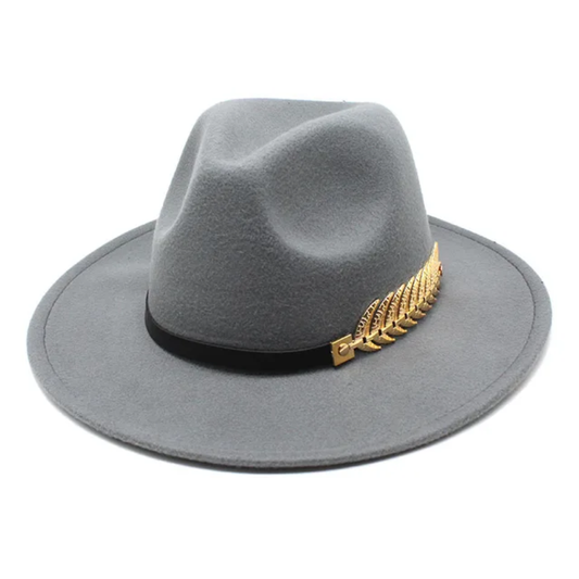 Hot-seller 100% Polyester Vintage Formal Jazz Hat Felt Fedora Wide Brim Fedora H image 0
