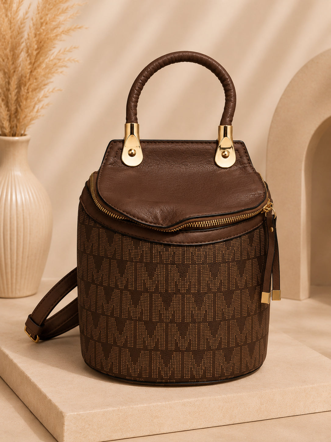 Elegant Black Mini Backpack image 0