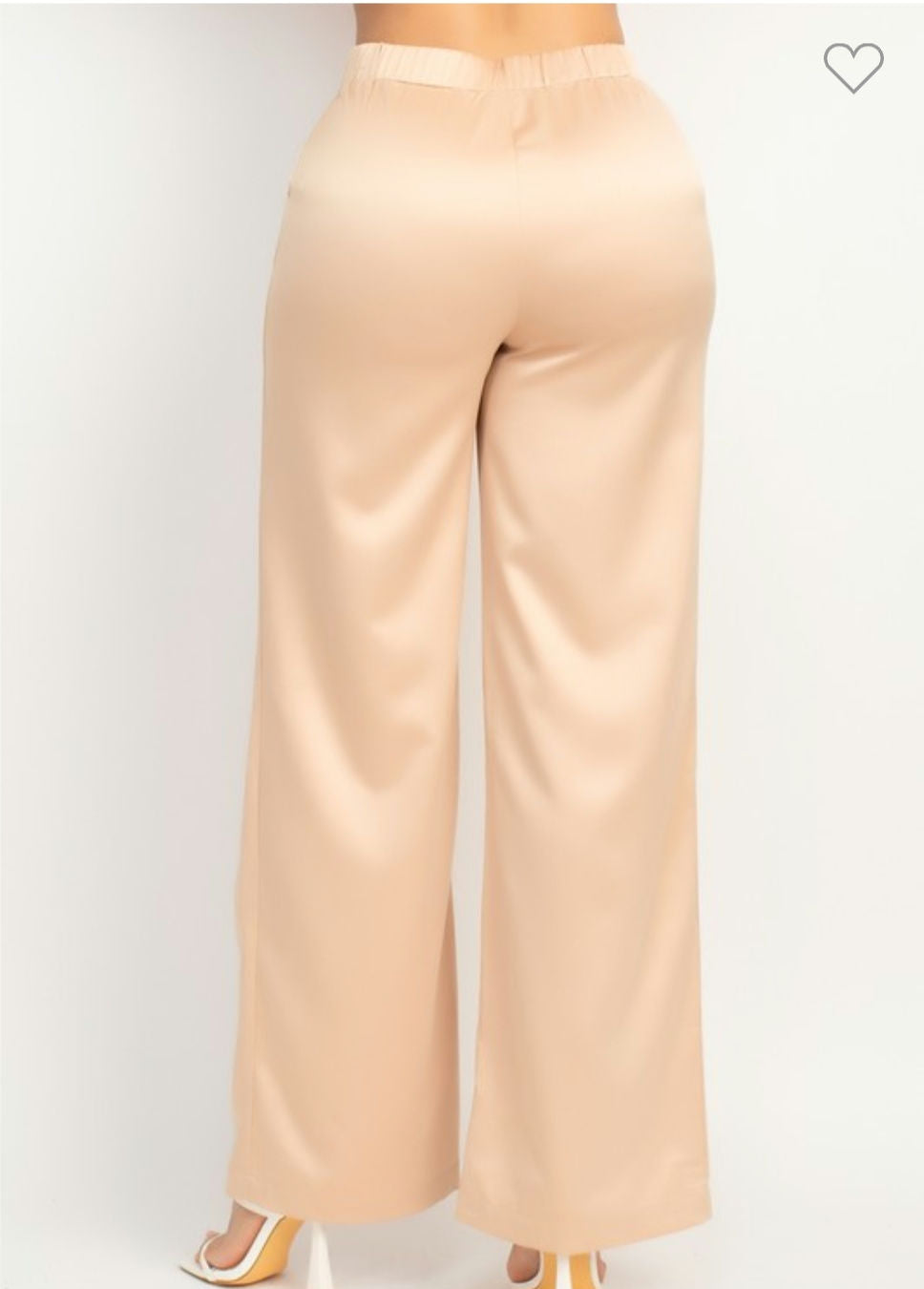 Satin High-rise wife leg pants  image 13