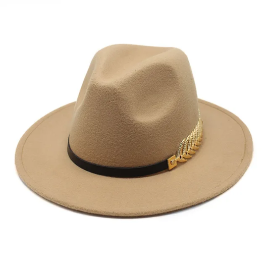 Hot-seller 100% Polyester Vintage Formal Jazz Hat Felt Fedora Wide Brim Fedora H image 0