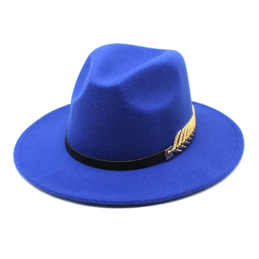 Hot-seller 100% Polyester Vintage Formal Jazz Hat Felt Fedora Wide Brim Fedora H image 0