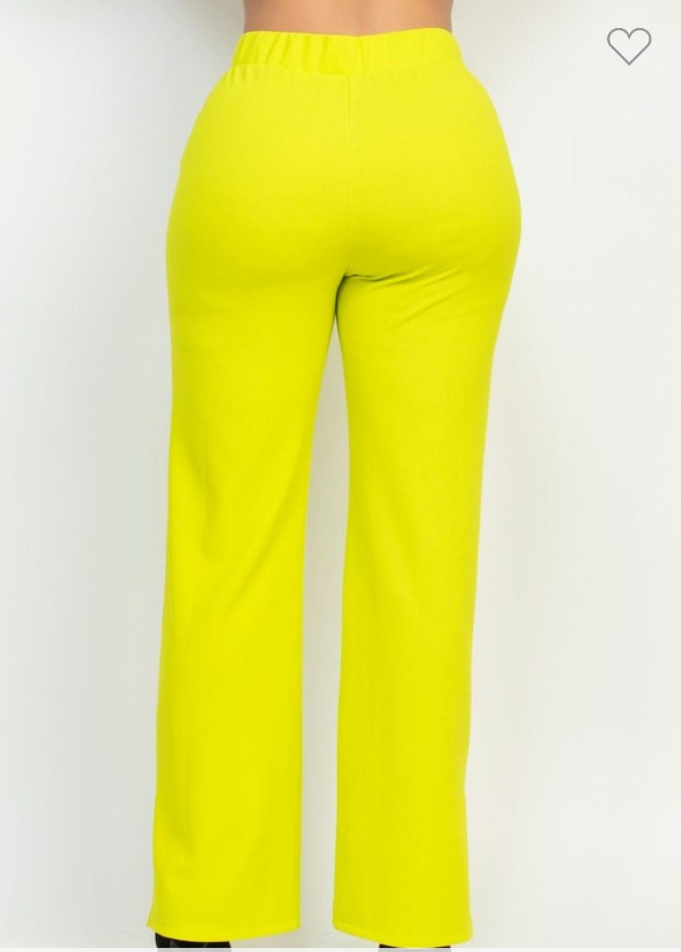 Wide led casual slit pants image 2