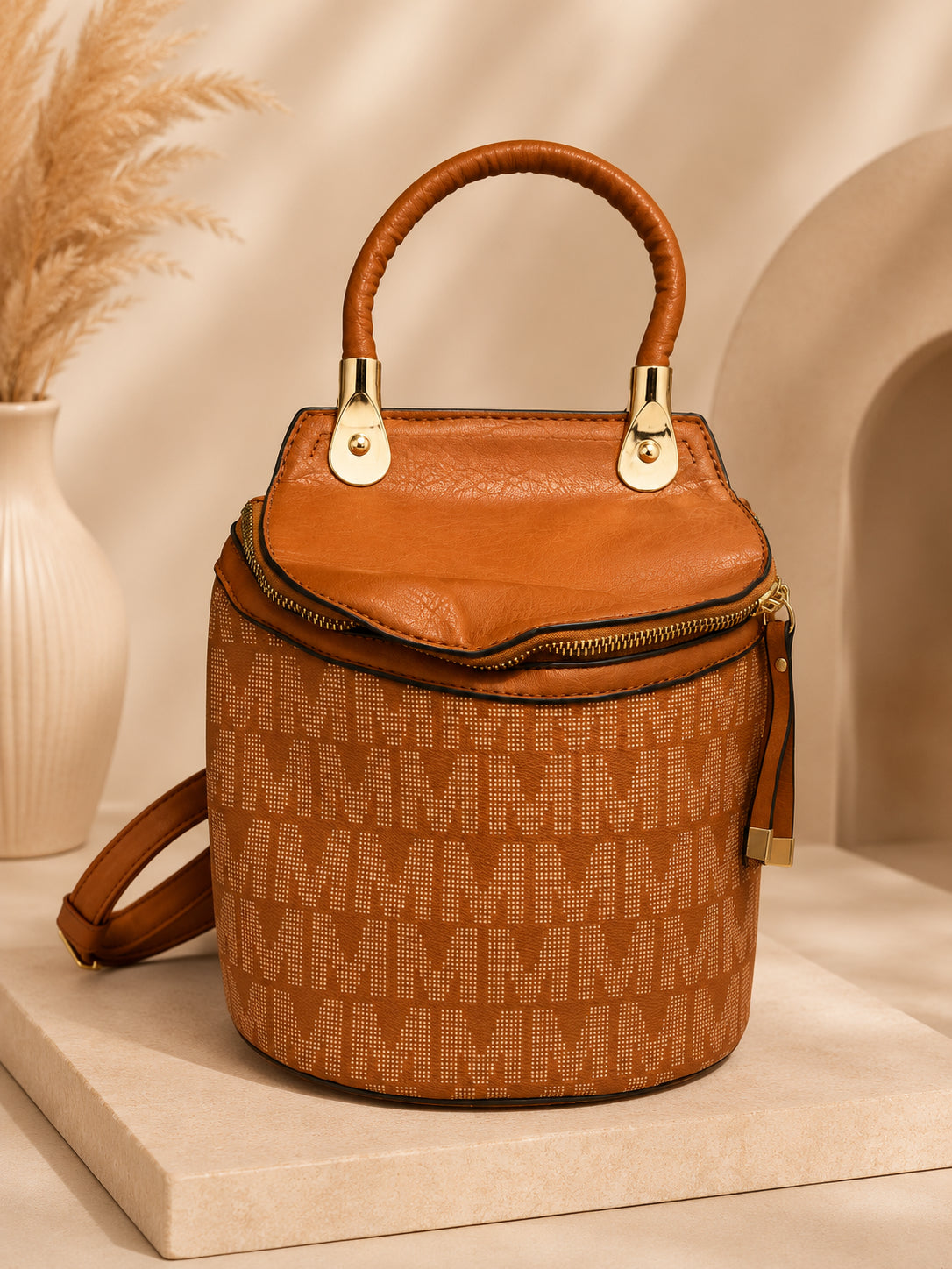 Elegant Black Mini Backpack image 1