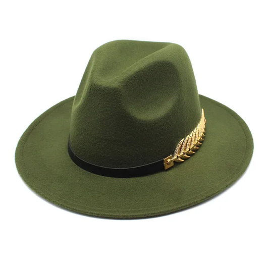Hot-seller 100% Polyester Vintage Formal Jazz Hat Felt Fedora Wide Brim Fedora H image 0