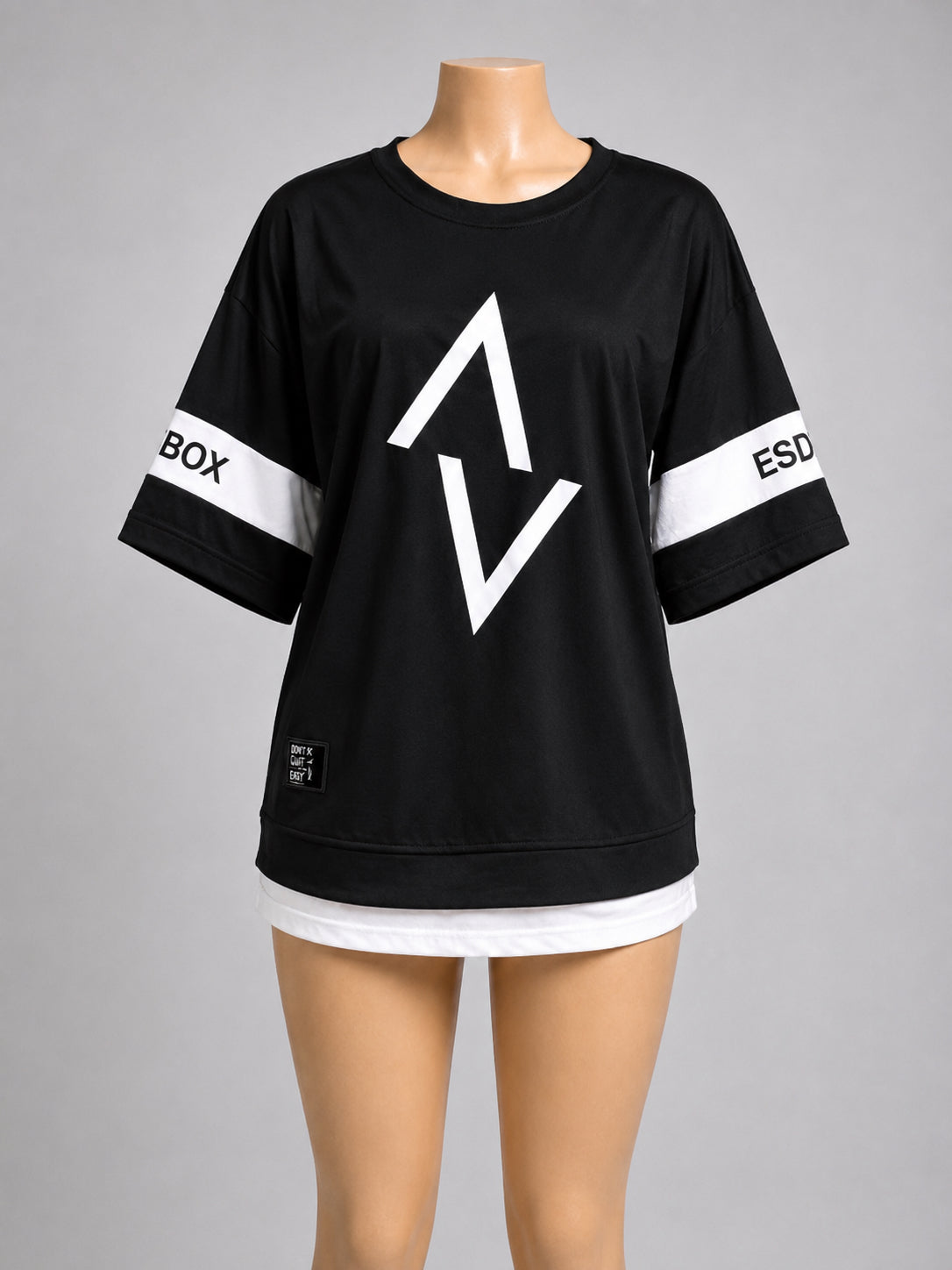 Women’s Mint Green Oversized Graphic T-Shirt – Casual Short Sleeve Crew Neck Top image 3
