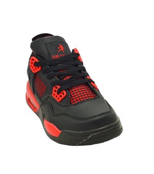 Black and red sneakers for men and women